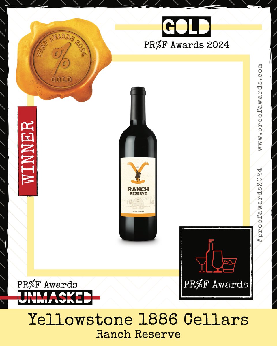 1883Reserve's tweet photo. Ranch Reserve 2021 Cabernet Sauvignon from our everyday premium line, 1886 Cellars, has been awarded Gold at the 2024 PR%F Awards!​
​
#YellowstoneTV #1883Reserve #YellowstoneWine​
​
Enjoy Responsibly. ©2025 Spike Cable Networks Inc. https://t.co/DfiaA81XNH