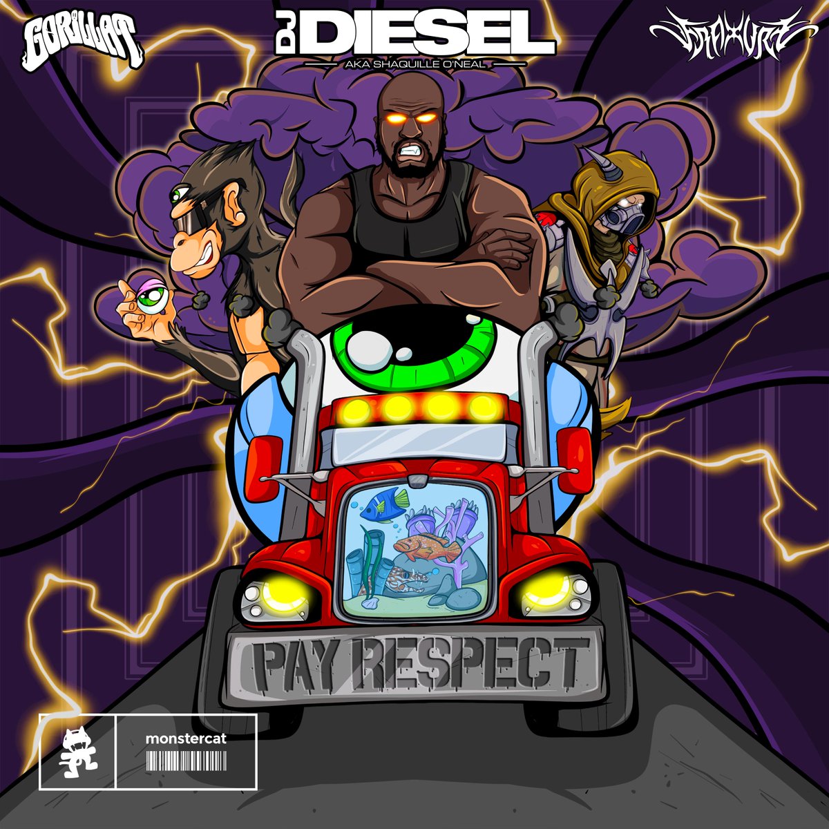 Bass music is about to get a whole lot heavier... 😤 GorillaT, @DJDIESEL aka <a href="/SHAQ/">SHAQ</a> &amp; <a href="/FRAXUREAUDIO/">FRAXURE</a> "Pay Respect" drops FRIDAY on <a href="/Monstercat/">Monstercat</a> Uncaged! 🔥
monster.cat/payrespect