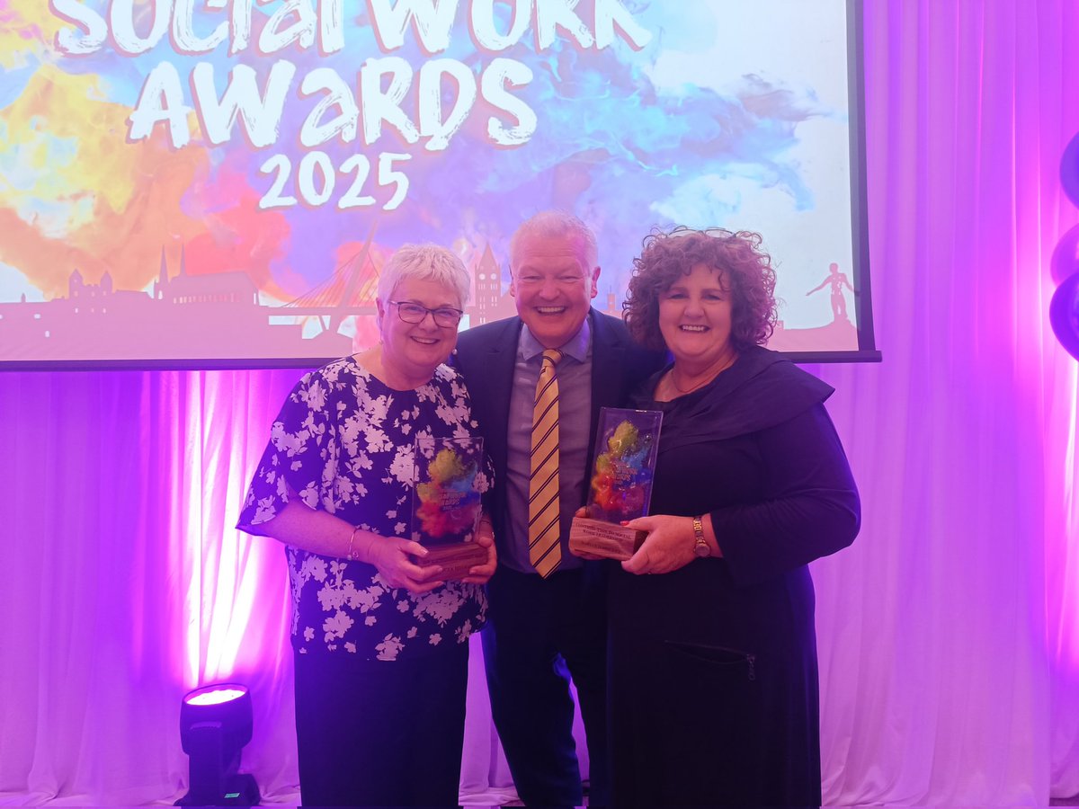 Declan McAllister (@declanmcall) on Twitter photo What a day at the #SWAwards2025 hosted by the <a href="/WesternHSCTrust/">Western Trust</a> and delighted for my two leadership colleagues Patricia Higgins and Marion O'Rourke. <a href="/NI_SCC/">Northern Ireland Social Care Council</a> <a href="/healthdpt/">Department of Health</a> What a day at the #SWAwards2025 hosted by the <a href="/WesternHSCTrust/">Western Trust</a> and delighted for my two leadership colleagues Patricia Higgins and Marion O'Rourke. <a href="/NI_SCC/">Northern Ireland Social Care Council</a> <a href="/healthdpt/">Department of Health</a>