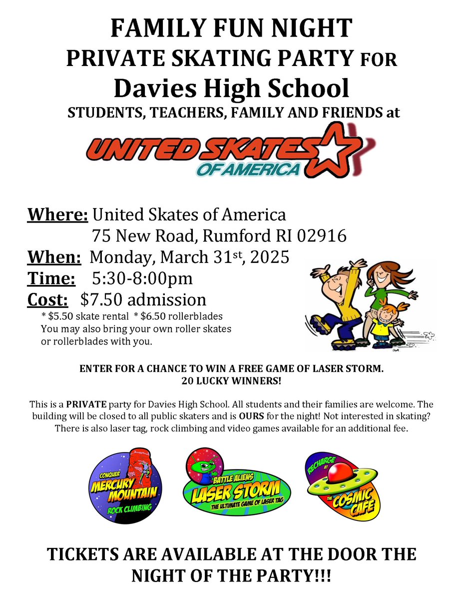 🎉 Davies Family Fun Night – Private Skating Party! 🛼🎯 psqr.io/zj7yCB_elS