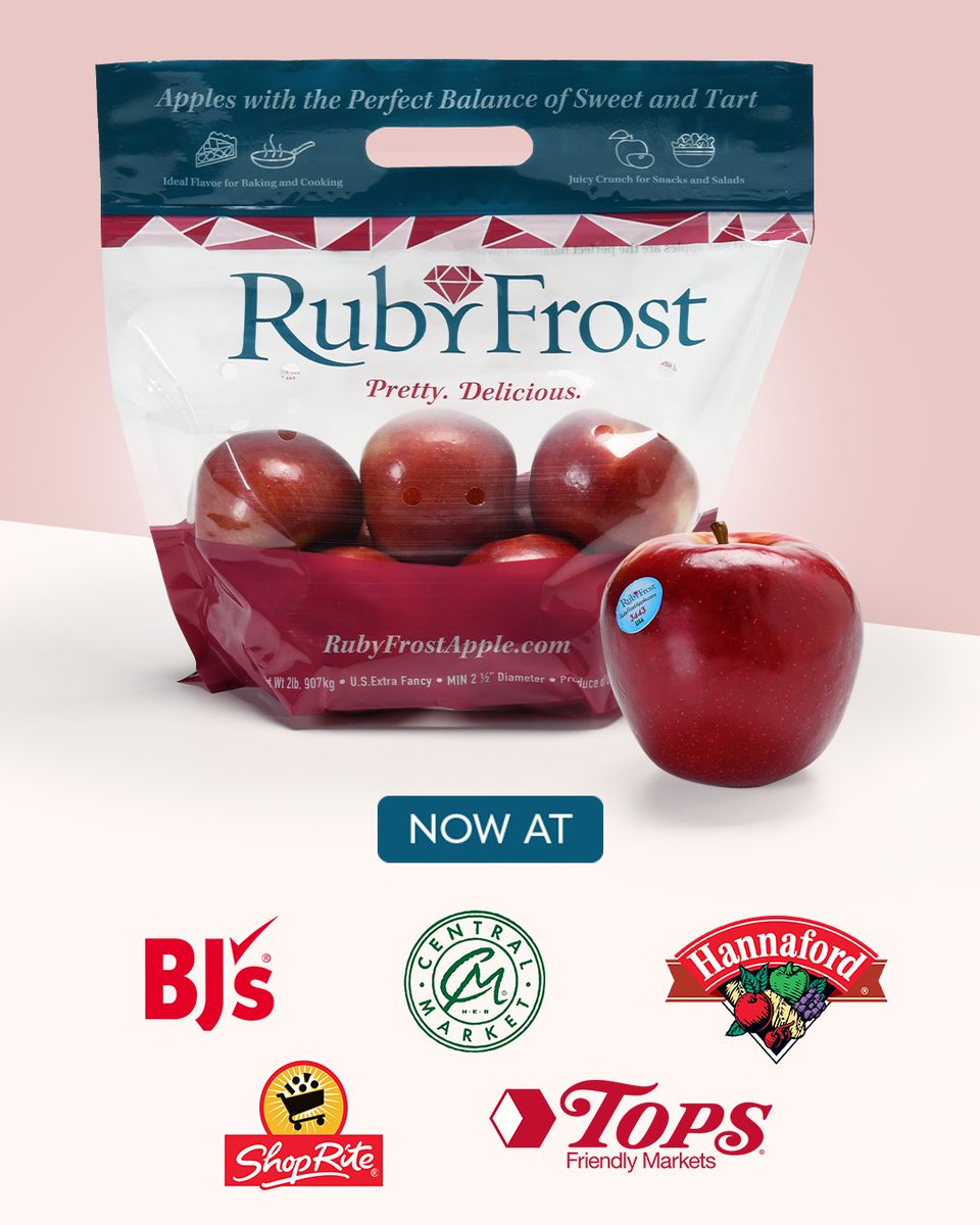RubyFrostApple's tweet image. RubyFrost fans, now is the time to grab your favorite apples! 🍎

Head to @bjswholesale, @central_market, @hannafordmkts, @shopritestores and @topsmarkets to find them in stock. 
.
.
.
.
.
#RubyFrostApples #PrettyDeliciousApples
