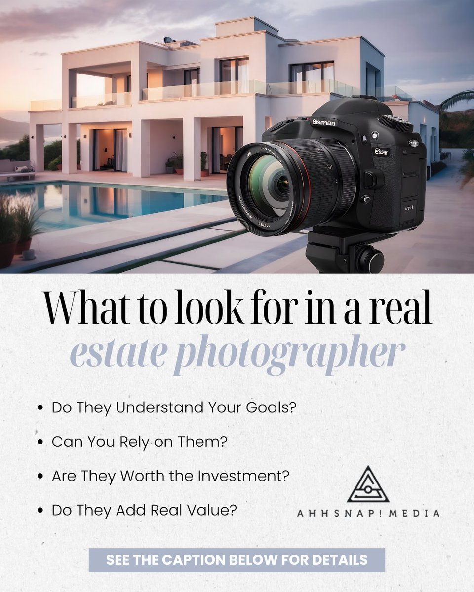 AhhSnapRE's tweet photo. Choosing the right real estate photographer can make all the difference! 📸 🏡

We’re here to make your property shine with high-quality photography and videography that aligns with your goals and delivers real results. 👌

🔗https://t.co/kDHM1J95Gf!⁠
⁠
#realestatephotography https://t.co/i2sBRcFXXu