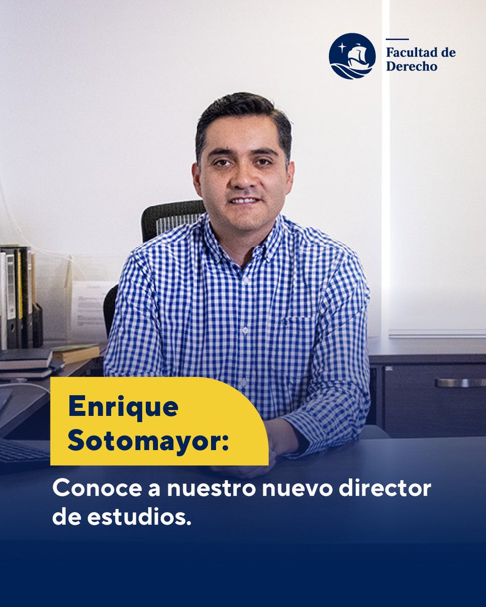¡Conoce a nuestro nuevo director de estudios! 
Enrique Sotomayor nos cuenta sobre sus expectativas en el ejercicio del cargo y las mejoras que se vienen realizando.
¡Mira aquí la entrevista!
bit.ly/3XYfRCT
