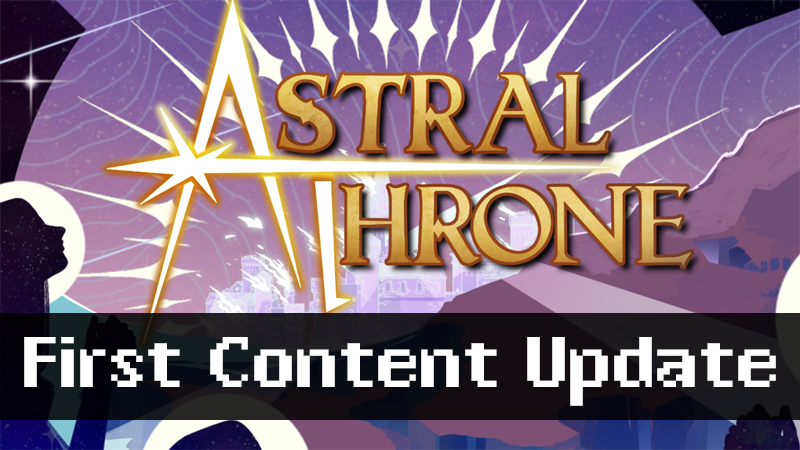 ZeroSunGames's tweet photo. We've put out the first content update for Astral Throne: Update 1.1.0 includes changes to the Knight and Battlemage classes as well as a suite of balance and QoL updates.
Next update should come out in April and focus on expanding the Militia Units.
#SPRG #roguelike https://t.co/MCI6elpDxb