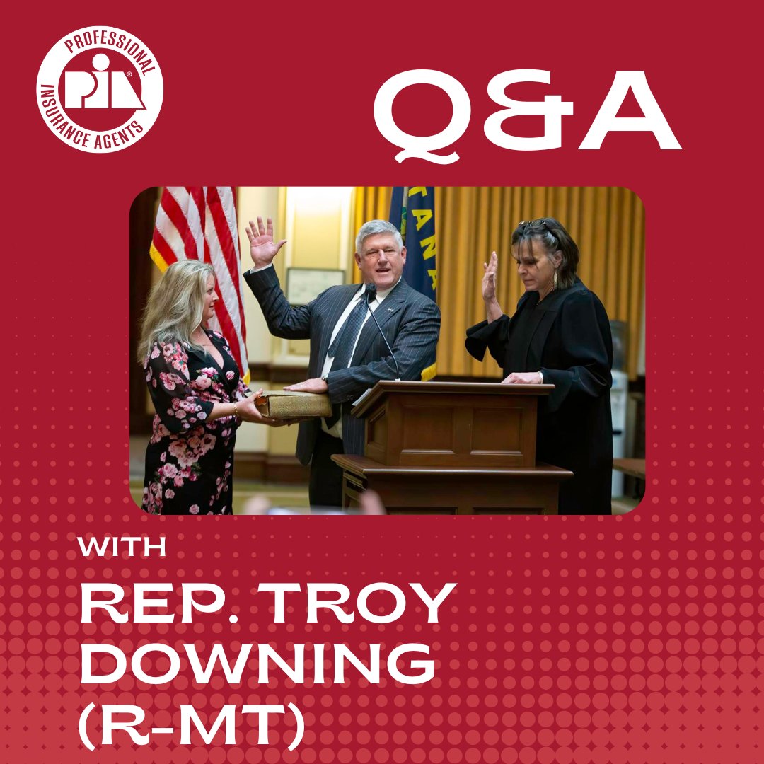 PIANational's tweet image. PIA is excited to bring you its Q&A with Congressman Troy Downing (R-MT), who sponsors the Federal Insurance Office Elimination Act.
Learn more about Rep. Downing's priorities in Congress and what you can do to get involved at the PIA Advocacy Blog!
ow.ly/RKLG50VosIJ