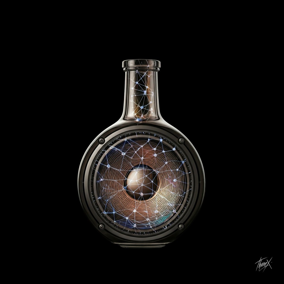 FirstTheoRx's tweet photo. 🧠📷  A holographic web of interconnected nodes, bridging realities.  This NFT explores the concept of cross-dimensional energy flow and unseen networks that shape our existence.  Unlock the unseen.  #NFT #TheoriesAsMedicine #CryptoArt #Web3 #NFTCommunity #NFTCollectors https://t.co/JQVrNGT9xL