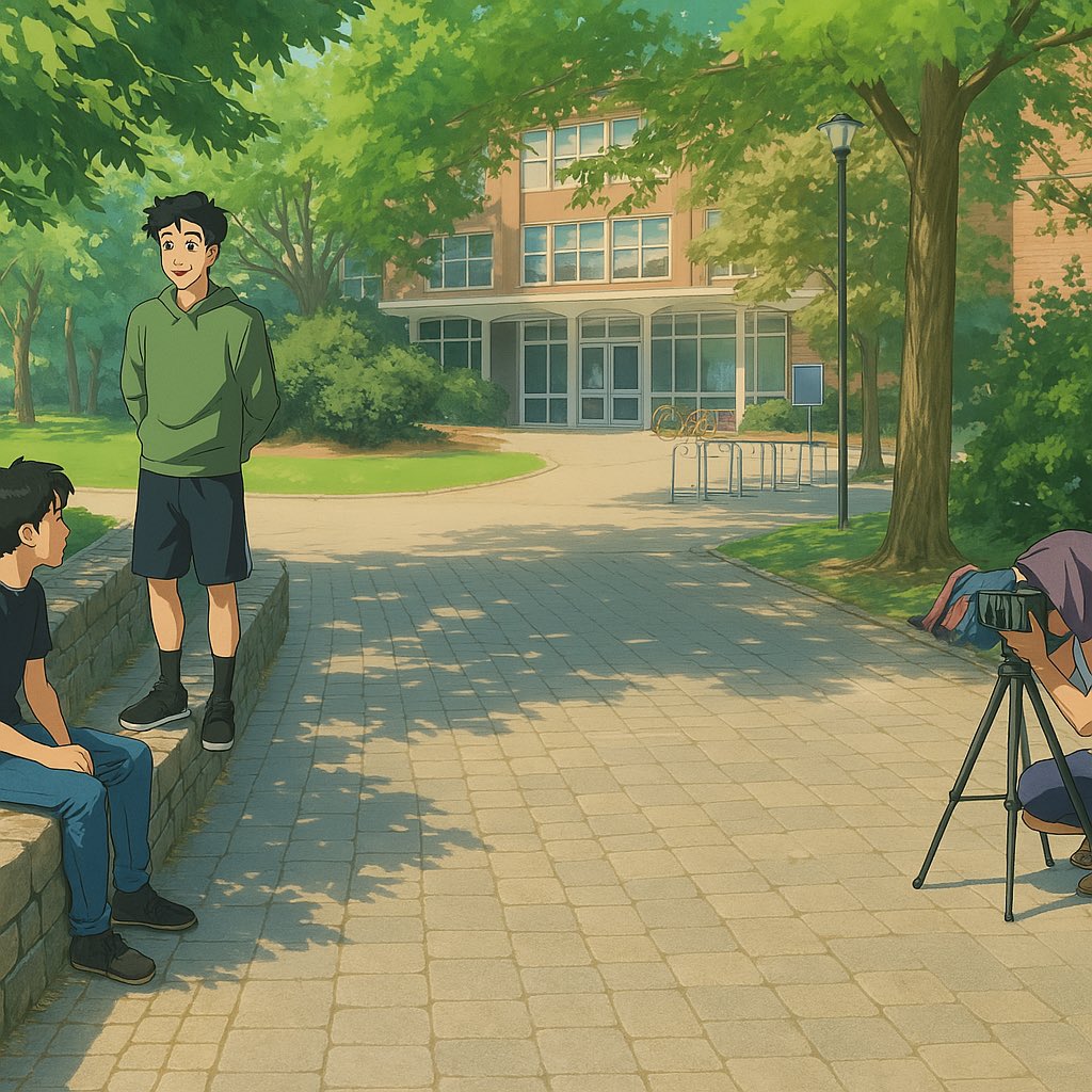 DaivikGoel's tweet photo. @UWaterloo circa 2016-2022 in the style of Studio Ghibli https://t.co/oJWk1XP8Uz