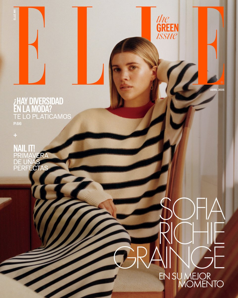 ELLEMexico's tweet photo. @sofiagrainge es la BFF de todas ✨ Con su clean girl look y momentos virales, ahora nos cuenta sobre ser mamá, esposa y su vida auténtica. Protagonista de nuestra portada, usando @tommyhilfiger. Lee la entrevista completa en https://t.co/DPbv7wCLBs. #SofiaRichie #ELLEMx https://t.co/LjTiOiUmQj
