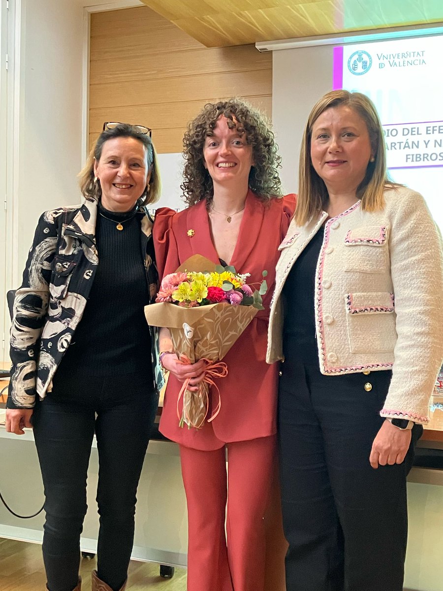 pharmacologyvlc's tweet image. Enhorabuena a @orlura por una excelente defensa de su tesis "Estudio del efecto de los fármacos losartán y nintedanib sobre la fibrosis cardiaca". #fibrosisvalencia #fibrosis @UV_EG