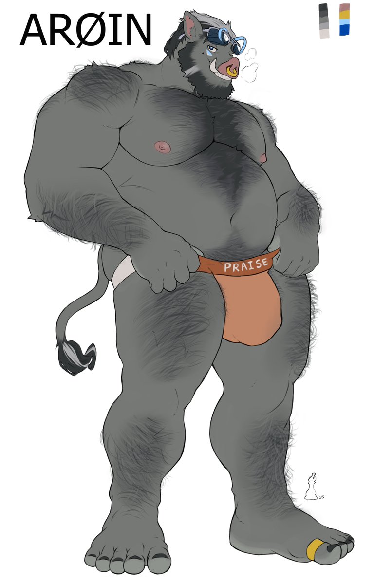 Flat color comm for <a href="/RodHidden/">Rød🐾</a> 

A very handsome boar indeed