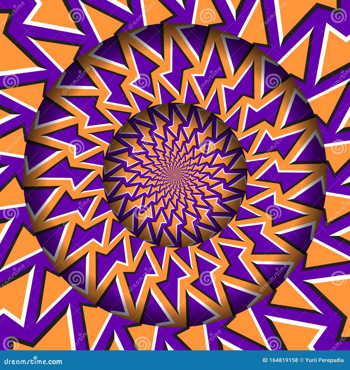 yurrey_p's tweet image. Abstract Round Frame with a #MovingIllusion Orange Purple Polygons Pattern. #OpticalIllusion #HypnoticBackground #StockVector - #VectorIllustration of abstract, lightning: 164819158 dreamstime.com/abstract-round…