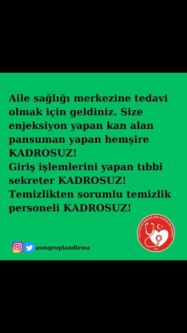 Bizleri yok sayamazsınız bizler bu şekilde çalışıyorsak demekki varız

#İşverenBakanlıktır