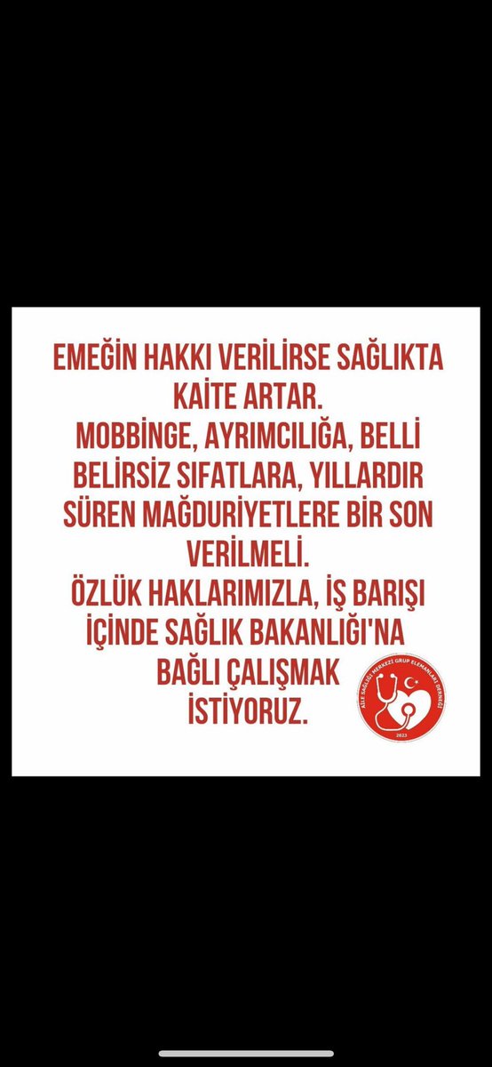 bilal2335 (@adlibilal2335) on Twitter photo <a href="/asmgruplandirma/">Aile Sağlığı Merkezi Grup Elemanları Derneği</a> Birinci basamakta ikinci sınıf muamele görüyoruz
#İşverenBakanlıktır <a href="/asmgruplandirma/">Aile Sağlığı Merkezi Grup Elemanları Derneği</a> Birinci basamakta ikinci sınıf muamele görüyoruz
#İşverenBakanlıktır