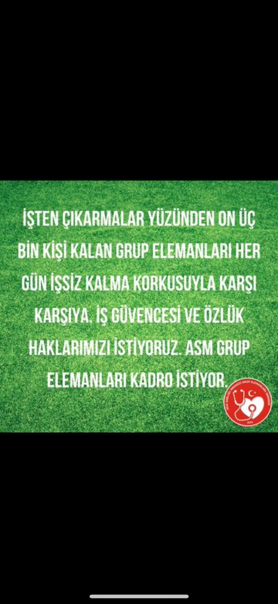 On üç bin kişilik sağlık ordusu olarak emeğimizin iş gücümüzün yok sayılmasını istemiyoruz

#İşverenBakanlıktır