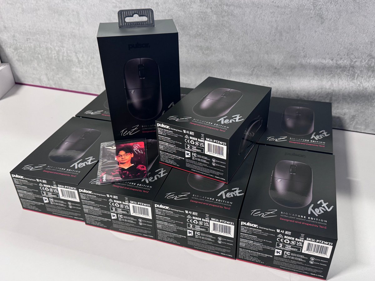iBUYPOWER's tweet image. Surprise! If you ordered the TenZ Signature Edition Pulsar Mouse from our website, you might have a chance to receive ONE of 10 SIGNED mice!

Pull now! 🌀 ibp.gg/TenZ-x