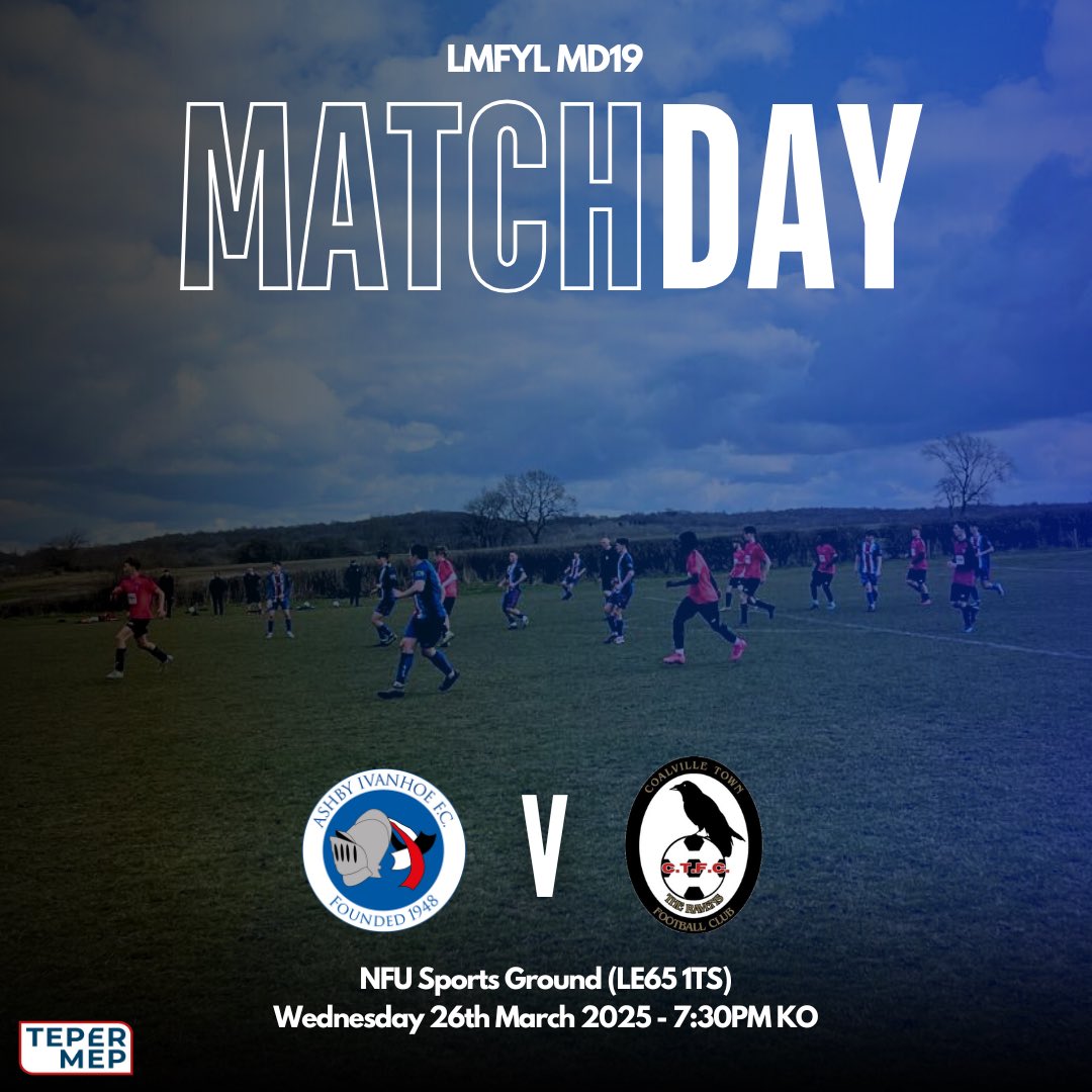 The lads are back at the NFU tonight in the midweek fixture, to take on Coalville Town U18. 

Best of luck lads. 🔵⚪️