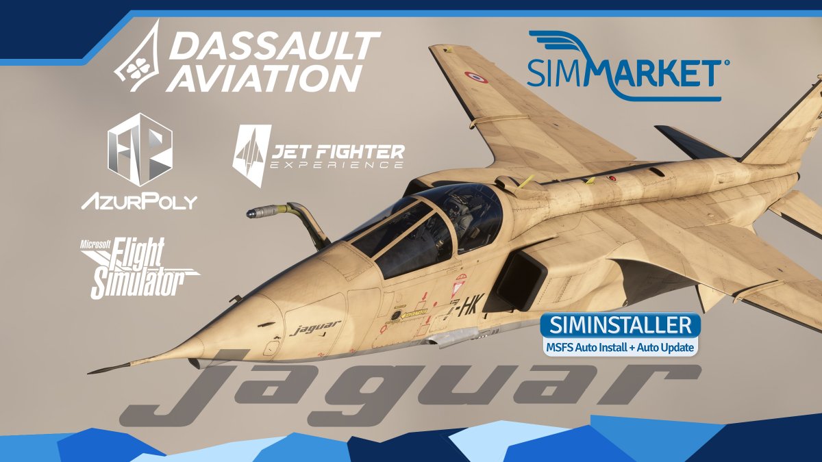 simflight's tweet image. The AzurPoly Dassault JFEXP SEPECAT Jaguar has officially landed !🚀
Officially licensed by Dassault, a legendary fighter in the world of flight simulation 👇
simflight.com/2025/03/26/azu…

▶️Trailer
youtu.be/ZQGtit8Pmr4

#SIMMARKET #AzurPoly #Dassault #Jaguar #MSFS2020 #MSFS2024