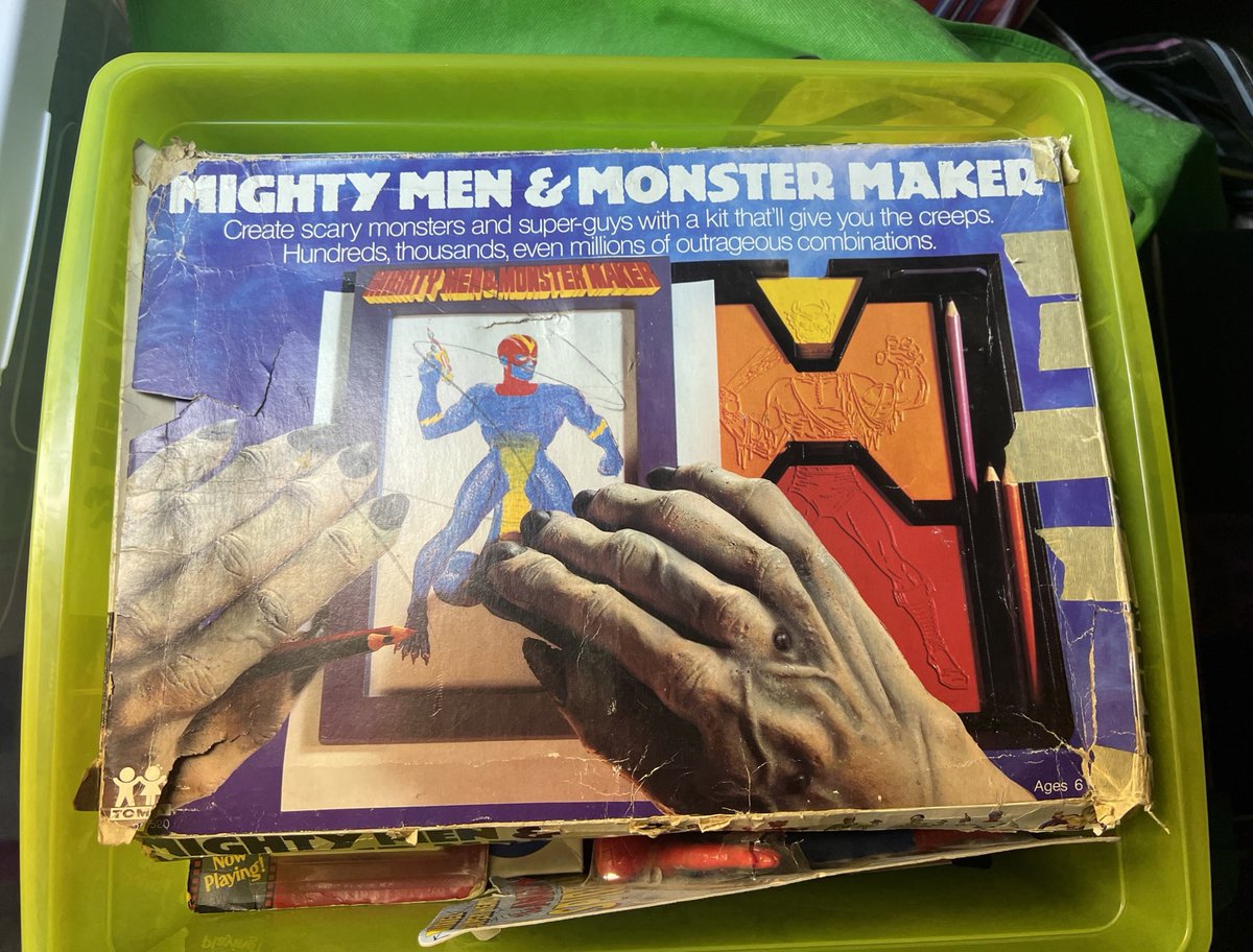pecks13's tweet image. Oh man the memories as a little kiddie making character art with this bad boy!

I’m so glad I still have it in it’s original box and all the pieces in it!

Whom else had a Mighty Men &amp;amp; Monster Maker? 

#memories #toys #monstermaker #characterdrawings #lineart #80stoys #80s