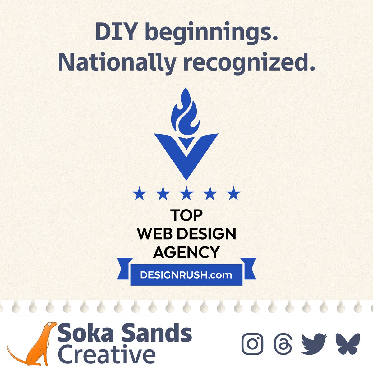 SokaSands's tweet image. DIY beginnings. Nationally recognized.
Thanks @designrushmag for highlighting our work. Let Soka Sands Creative build your next website, logo or winning digital strategy by visiting our website below 🐕
sokasandscreative.com