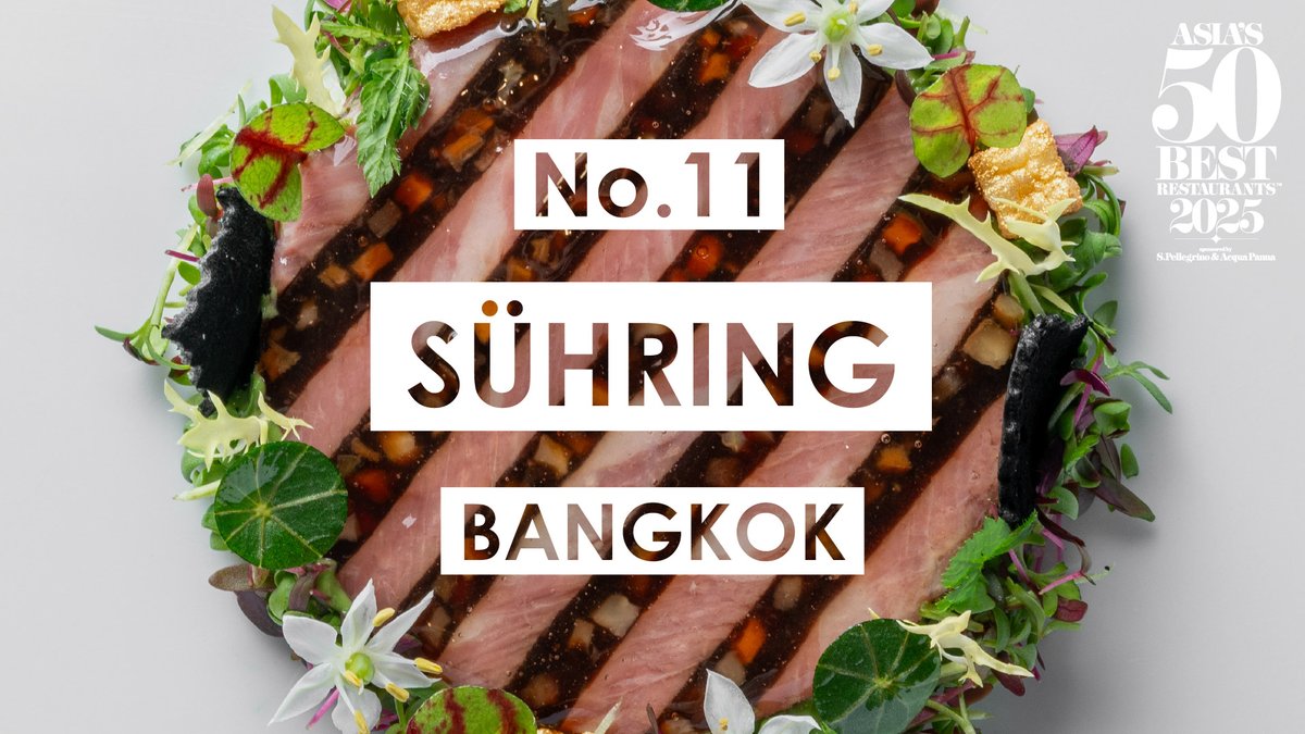 Refined German-accented cuisine by twin brothers in the heart of #Bangkok. No.11 is Sühring! #Asias50Best #50BestRestaurants @SanPellegrino