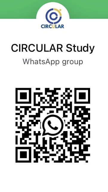 Registered sites: please join CIRCULAR WhatsApp group by scanning QR code below ✨