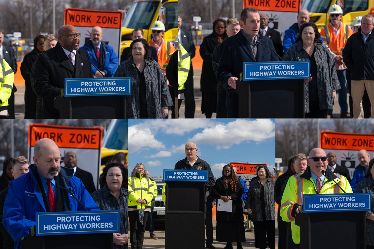 Thanks to our friends in organized labor for joining us at today's event supporting the safety of our workers and the need for stronger protections of all highway workers who risk their lives daily to keep our roads safe.