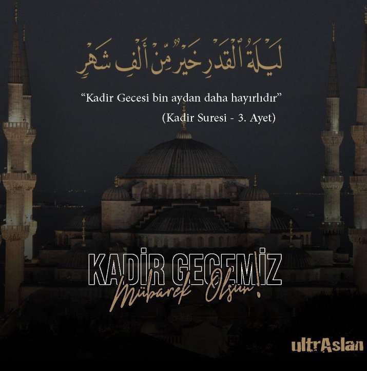 ✓

Bu 
Güzel Gecenin
Rahmeti ve Bereketi 
Üzerinize Sağanak Yağmur Gibi Yağsın.

#KadirGeceniz Hayırlara Vesile Olsun.

✓