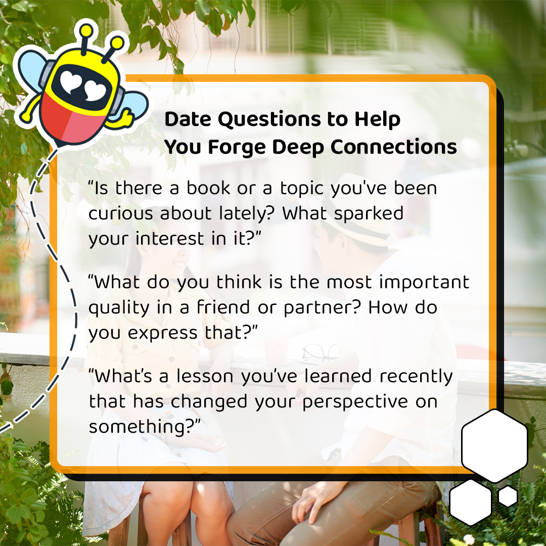 GetWingmate's tweet photo. Looking to forge a deeper connection with someone? Forget stale conversation topics. Try these deep conversation starters instead and see what you can really learn about your date. And find more relationship tips at https://t.co/eDJpc1cyBM 

#LifeWithWingmate #Dating https://t.co/Oy40GFtwra