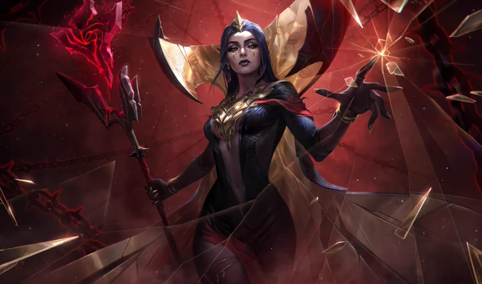 Finally got LeBlanc's voice actress, she was voiced by Naomi McDonald, who also voiced her in Welcome to Noxus. Her champ update was written by the narrative director Riot Scathlocke and edited by Qulani. Scathlocke also handled her old color story, Thorns of the Black Rose. 