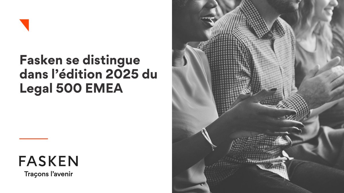 Fasken est mis en vedette dans le répertoire Legal 500 EMEA 2025. Le cabinet s’est classé au premier niveau (Band 1) dans le domaine des projets et des infrastructures. 

Détails: ow.ly/ZUZ050Vp95K

#Fasken #Legal500