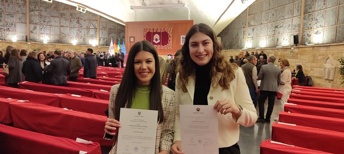 SMS Lab (@smslabnews) on Twitter photo 🎉 Huge congrats to <a href="/susanita_rt/">Susana RT</a> and <a href="/Guada_Vega2/">Guadalupe Vega</a> for receiving the Extraordinary PhD and Bachelor's Degree Awards, respectively, from the University of Córdoba! <a href="/Univcordoba/">Universidad Córdoba</a> <a href="/Fac_CienciasUCO/">Facultad de Ciencias - UCO</a> So well deserved — impressive work! 👏✨ 🎉 Huge congrats to <a href="/susanita_rt/">Susana RT</a> and <a href="/Guada_Vega2/">Guadalupe Vega</a> for receiving the Extraordinary PhD and Bachelor's Degree Awards, respectively, from the University of Córdoba! <a href="/Univcordoba/">Universidad Córdoba</a> <a href="/Fac_CienciasUCO/">Facultad de Ciencias - UCO</a> So well deserved — impressive work! 👏✨