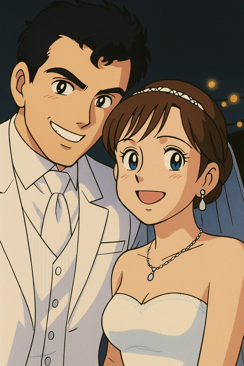Anime Version of me and the wife...  Thx GPT 4o