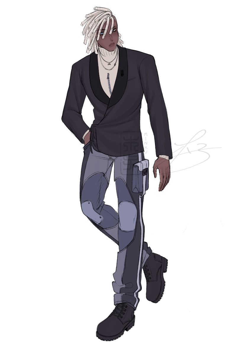 Minku_MuZi's tweet photo. Bro told me he absolutely hated suits irl so on a fundamental cannot put him in an actual suit for accuracy @ASAP_Midnight 

#oc #characterdesign #outfitdesign #characterart #digitalart #commissionsopen https://t.co/ofB81aLCFa