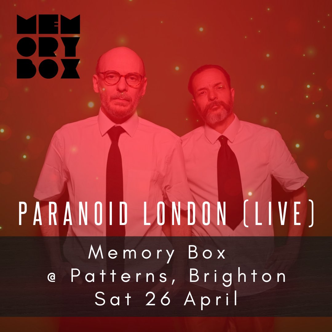 memoryboxparty's tweet image. Paranoid London LIVE at Memory Box, Brighton, 26 April 
+ DMX Krew LIVE &amp;amp; Robin Ball

#paranoidlondon #dmxkrew #memoryboxparties #robinball #liveelectronicmusic #livetechno #liveacid #techno #electronicmusic