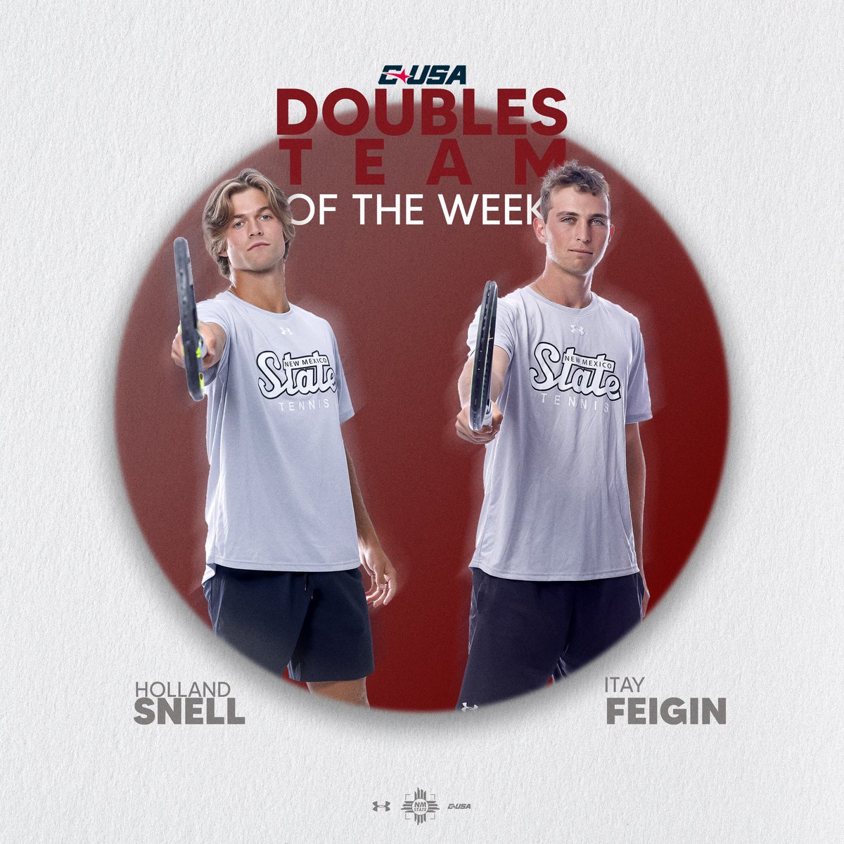 Stamped it! 😎

Itay Feigin Athlete of the week 🏆

Itay Feigin &amp; Holland Snell Doubles team of the week 🏅

📋: bit.ly/4iG2EHc

#AggieUp