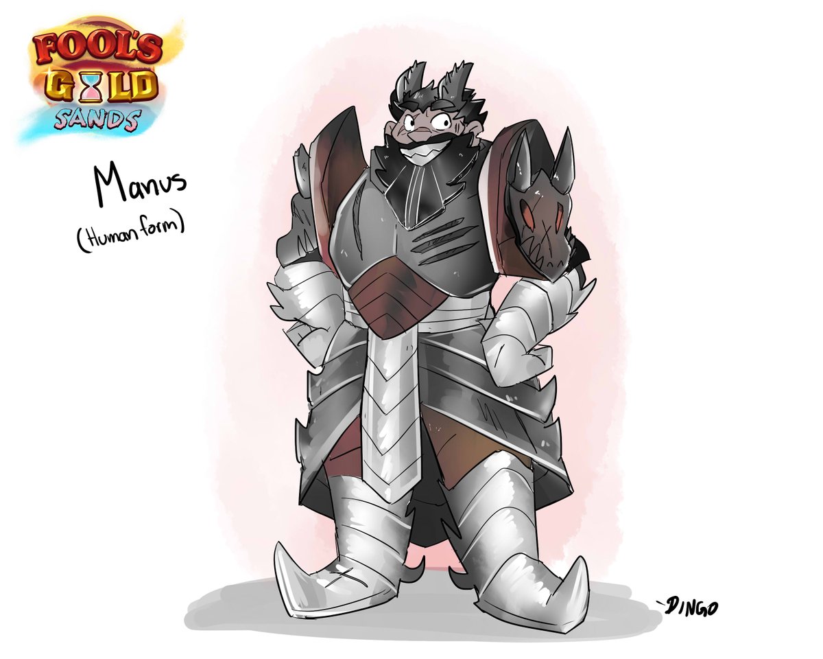 Manus (Human Form) 
The Big Iron dragon, himself!🐉⛰️