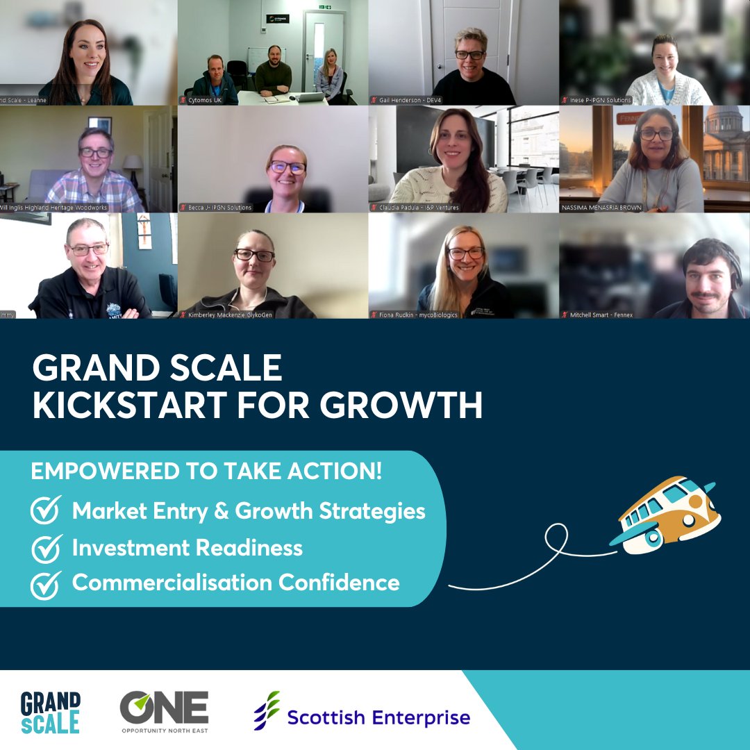 Grand Scale (@thegrandscale) on Twitter photo 🎉 A huge congratulations to the 10 incredible teams that completed the Grand Scale Kickstart for Growth Pilot Programme delivered with @Scotent & <a href="/Opportunity_NE1/">Opportunity North East (ONE)</a>!
We’re excited to see the impact you’ll make as you take your businesses to the next level! 🎉 A huge congratulations to the 10 incredible teams that completed the Grand Scale Kickstart for Growth Pilot Programme delivered with @Scotent & <a href="/Opportunity_NE1/">Opportunity North East (ONE)</a>!
We’re excited to see the impact you’ll make as you take your businesses to the next level!
