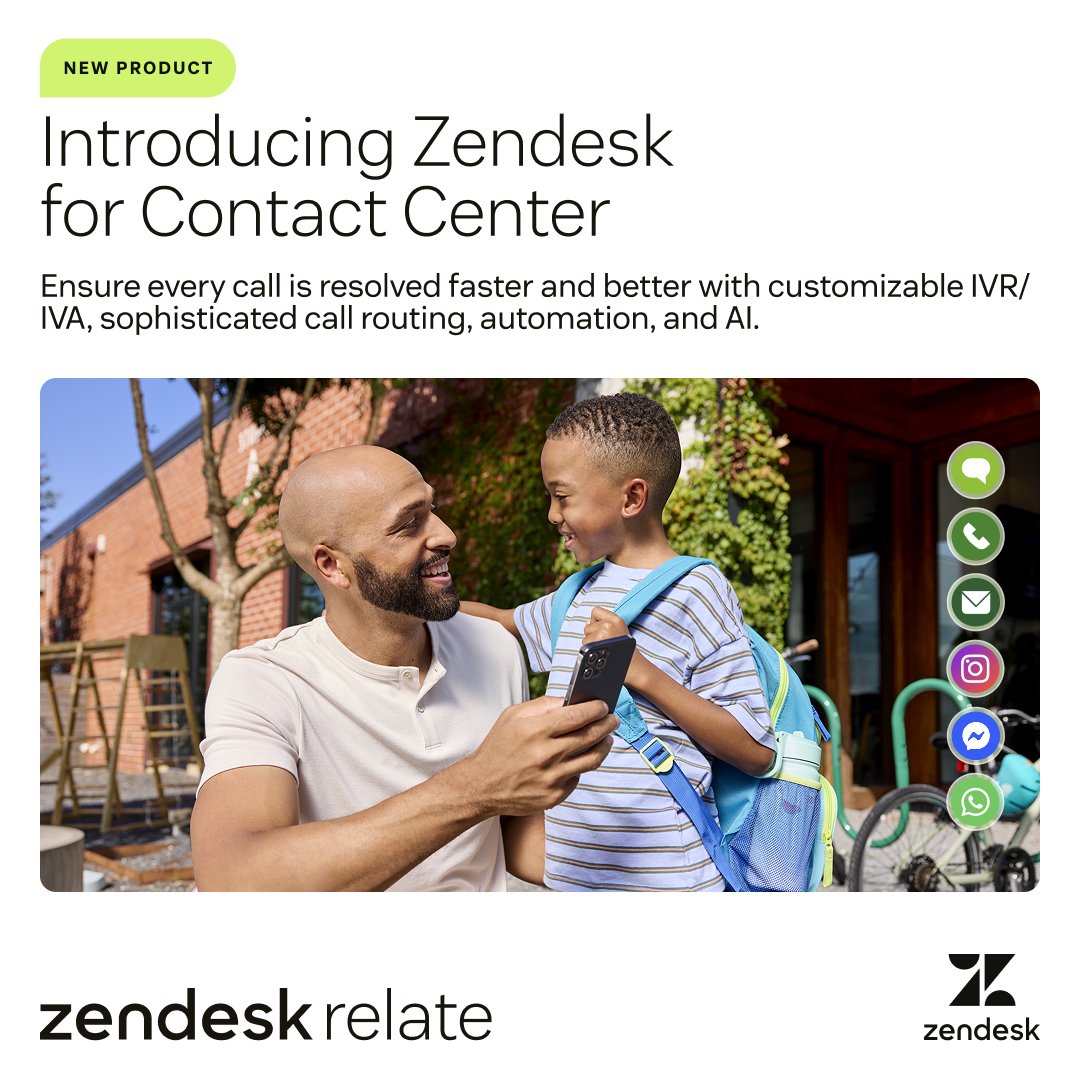 🗣 Introducing: Zendesk for Contact Center, with advanced voice powered by <a href="/LocalMeasure/">Local Measure</a> + <a href="/Amazon/">Amazon</a> Connect: zdsk.co/4hCEADW