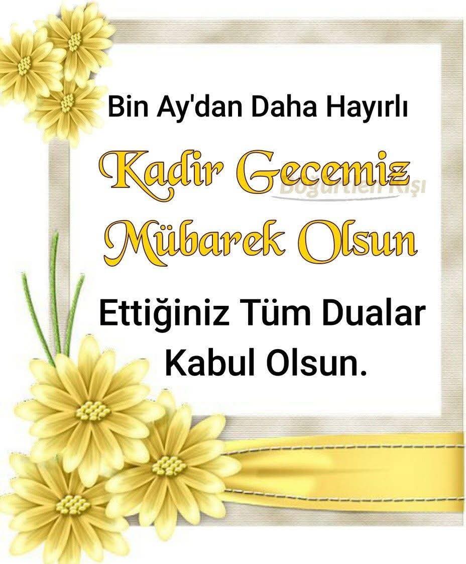 Tüm İslam aleminin #KadirGecesi mübarek olsun.
