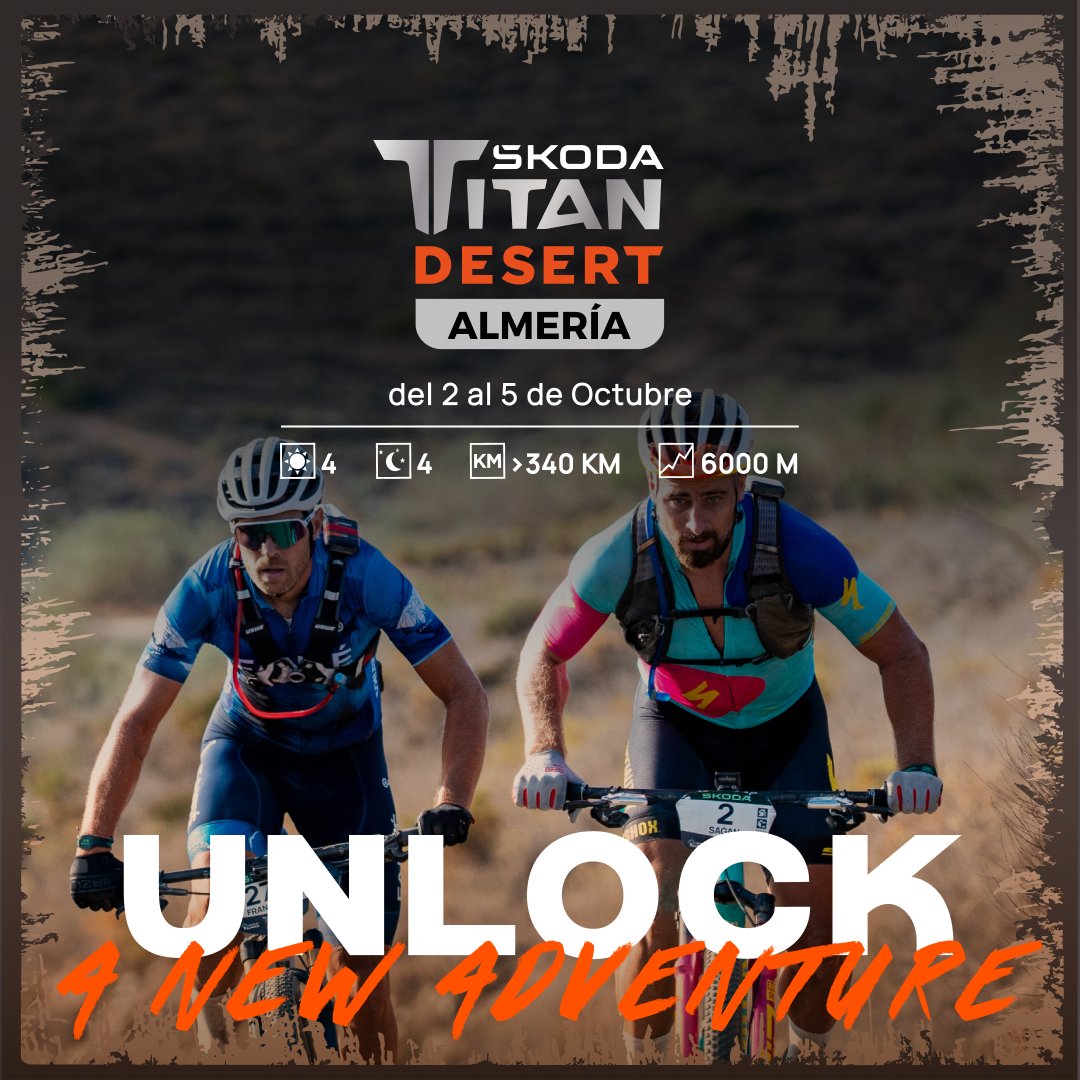 📍Titan Desert Almería: El desafío del único desierto de Europa

Mientras el frío cubre el norte del continente, en el desierto de Almería te espera un reto único: terrenos técnicos, paisajes espectaculares y una batalla contra la resistencia. ¿Estás listo para vivirlo?