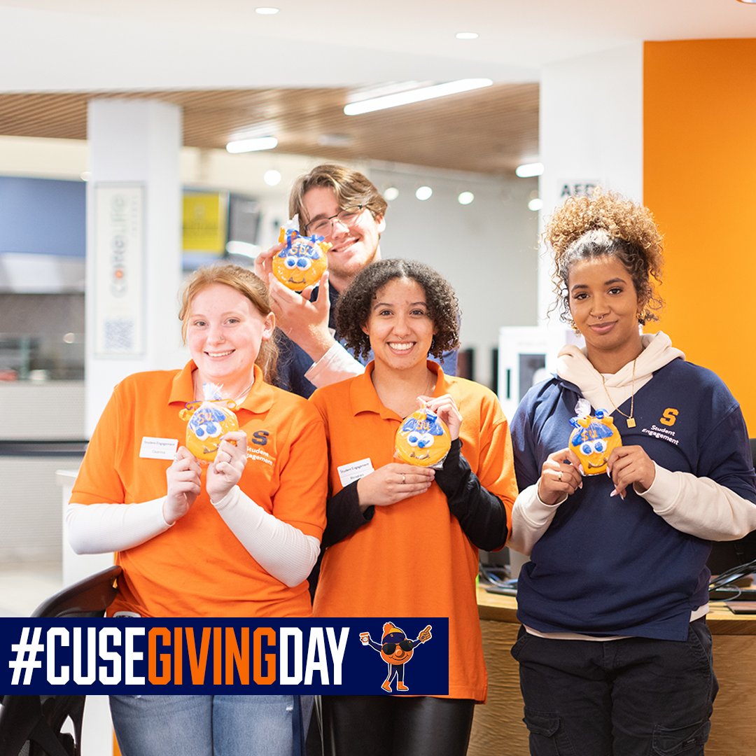 RocOrange's tweet photo. The countdown is on: TOMORROW is Syracuse Giving Day! On March 27, our Orange community will unite for a day of generosity and friendly competition. Every gift, no matter the size, makes a difference. Let's show the world what Orange can do TOGETHER! 🍊 🧡 #CuseGivingDay https://t.co/RYDrHu1ELC