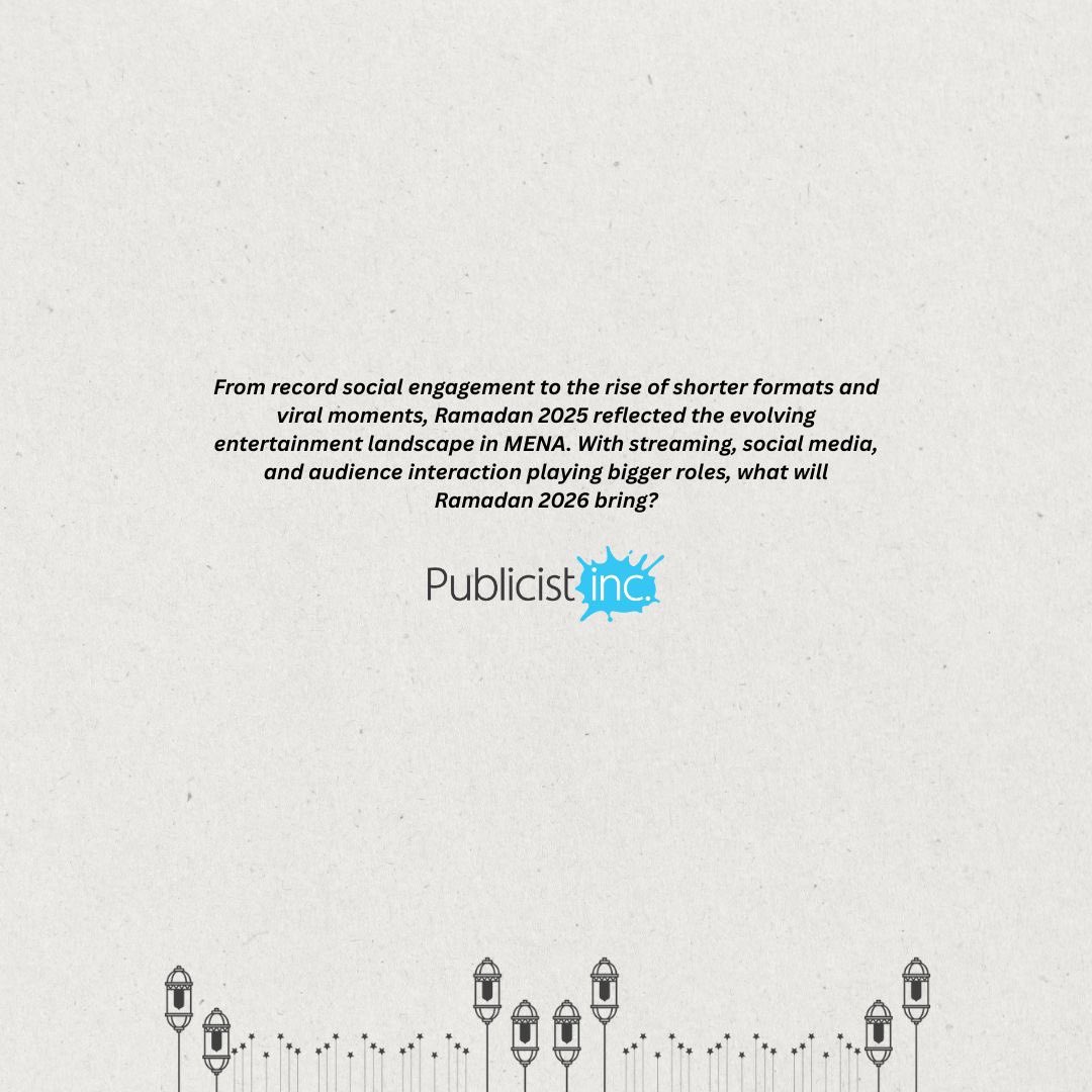 Publicistinc's tweet photo. Publicist Inc. Ramadan Insights
Report 2025 is live!
We're unlocking the secrets behind MENA'S entertainment game this Ramadan. 
Reach out to get your free copy of the Insights Report!
Contact us at info@publicistinc.com
#RamadanInsights2025 https://t.co/yC3juw5YT1
