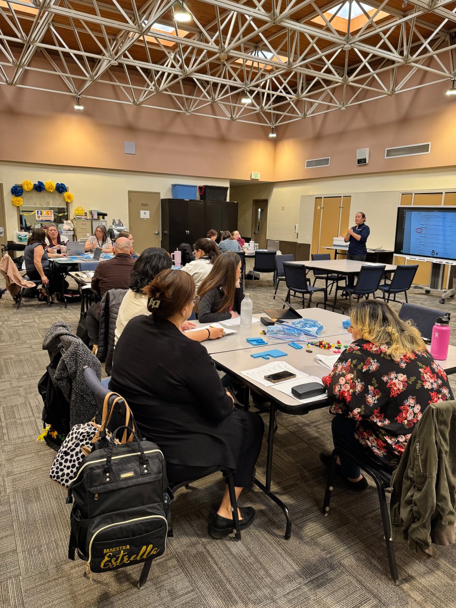 IrvineMathProj's tweet image. Dedicated 4th-grade teachers in Banning are engaging in professional development to enhance division instruction using base-10 blocks and unit cubes. Strengthening math instruction one block at a time! #MathEducation #HandsOnLearning #TeachersRock