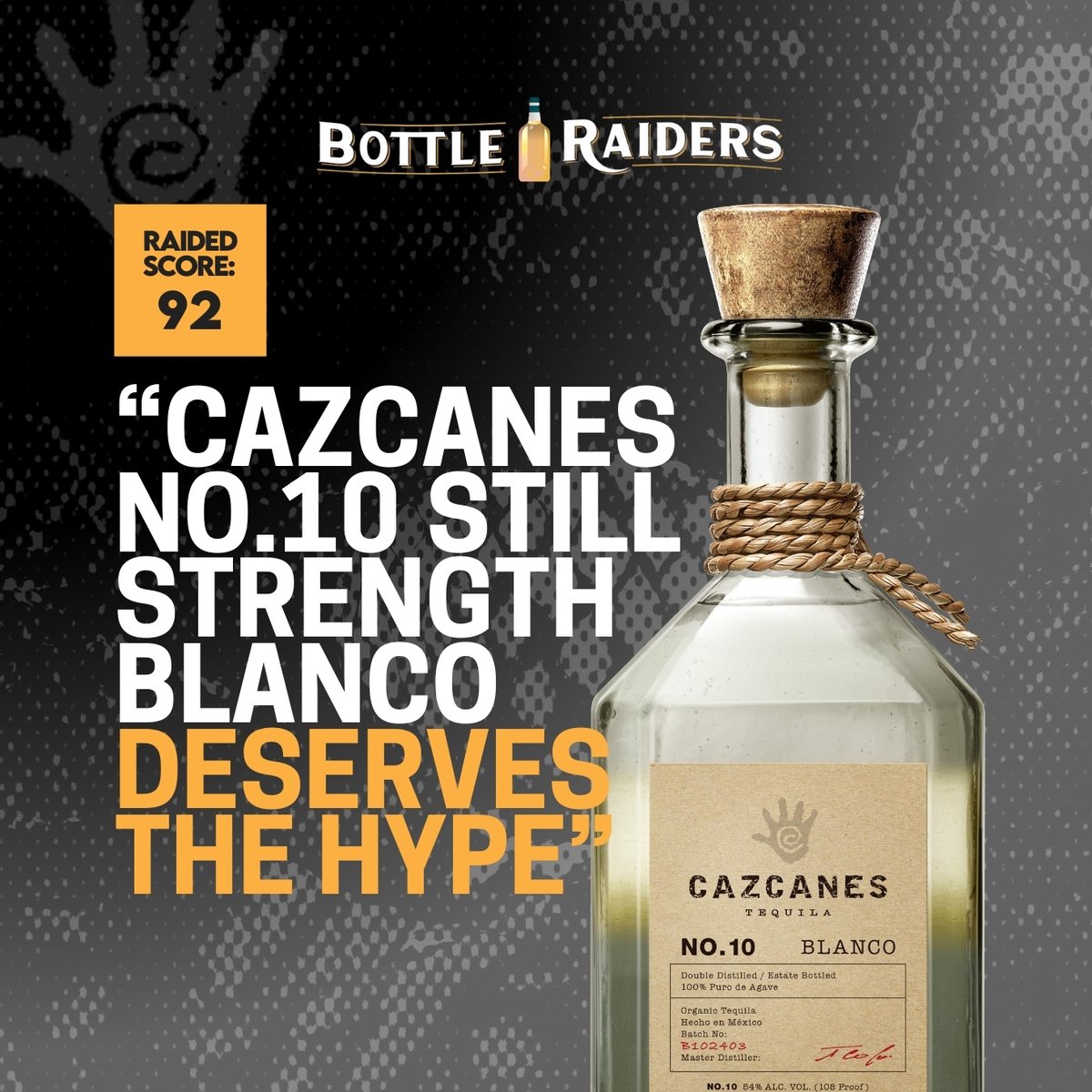 DrinkCazcanes's tweet photo. Cazcanes No. 10 Still Strength Blanco- rated an outstanding 92 by Bottle Raiders! Weโre proud to see our Still Strength get the spotlight.
Read the full review here:ย https://t.co/1gJepMFDyD
#CazcanesTequila #StillStrength #TrueToTheSource #AdditiveFreeTequila https://t.co/oQT6cGFoYr