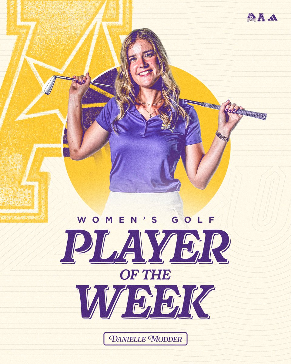East Carolina Women's Golf (@ecuwgolf) on Twitter photo Women's Golf Player of the Week!🔥🏴☠️
<a href="/American_Conf/">The American</a> | #GoPirates
📰-ecupirates.com/news/2025/3/26… Women's Golf Player of the Week!🔥🏴☠️
<a href="/American_Conf/">The American</a> | #GoPirates
📰-ecupirates.com/news/2025/3/26…