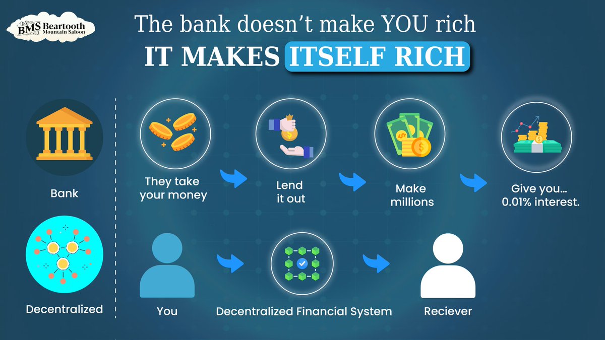 🔥 With BMS, YOU become the bank.
✅ Stake &amp; earn passive income.
✅ No middlemen.

💡 The future isn’t in a savings account—it’s in decentralized finance. 

#CryptoFreedom