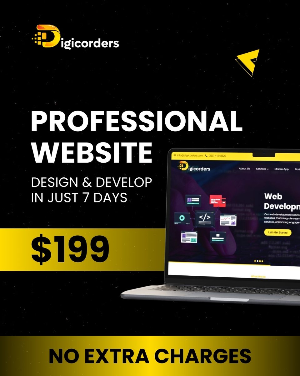 DigiCorders's tweet photo. Hot Deal Alert 🔥

60% OFF for a limited time!

𝐆𝐞𝐭 𝐒𝐭𝐚𝐫𝐭𝐞𝐝 𝐓𝐨𝐝𝐚𝐲!

🌐 https://t.co/8syJ35Nc5M
📧 info@digicorders.com
☎️ 253-449-8526

#WebsiteDesign #WebsiteDevelopment #ProfessionalWebDesign #DigitalMarketingAgencyUSA #WebDeveloper #OfferAlert #DigiCorders https://t.co/Dsmo63W5Ah