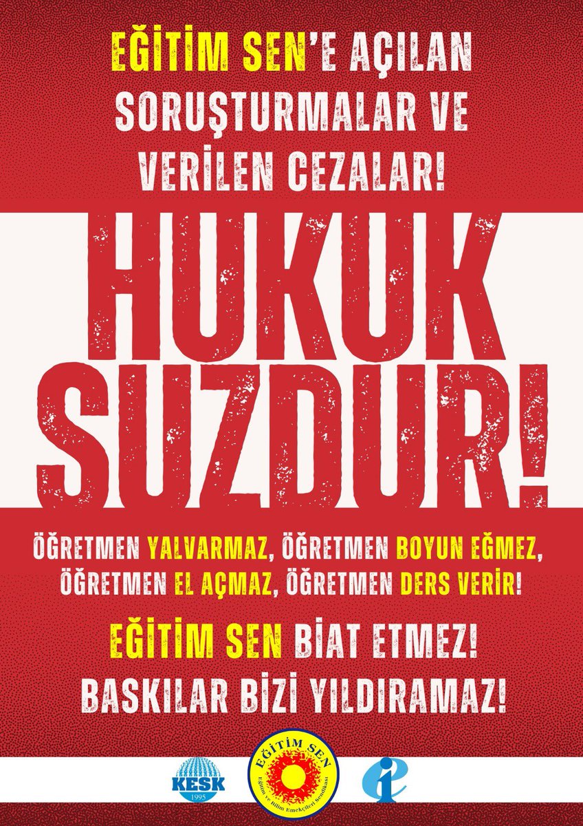Daima öğrencilerimizi önceleyip onların yanında olacağız. Eğitimsen biat etmeyecek, güneşi ile ülkeyi karanlıktan kurtaracak. #EğitimSenSusturulamaz