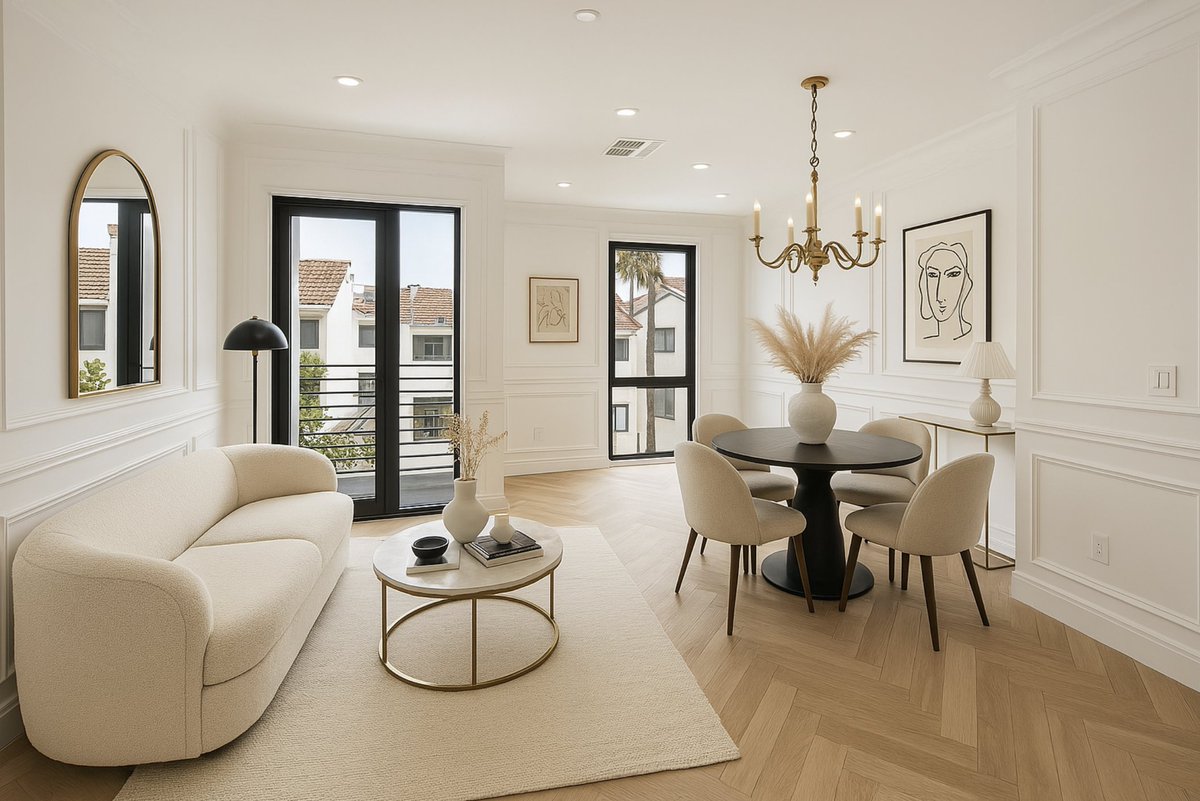 steevevakees's tweet image. insane. new model is great for interior design.
this should be in matterport, compass, zillow.
(original left, edit right)