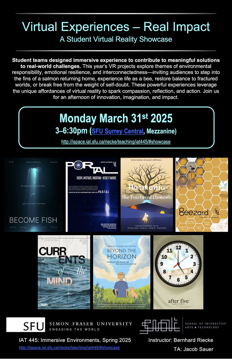 SFU School of Interactive Arts + Technology tweet media